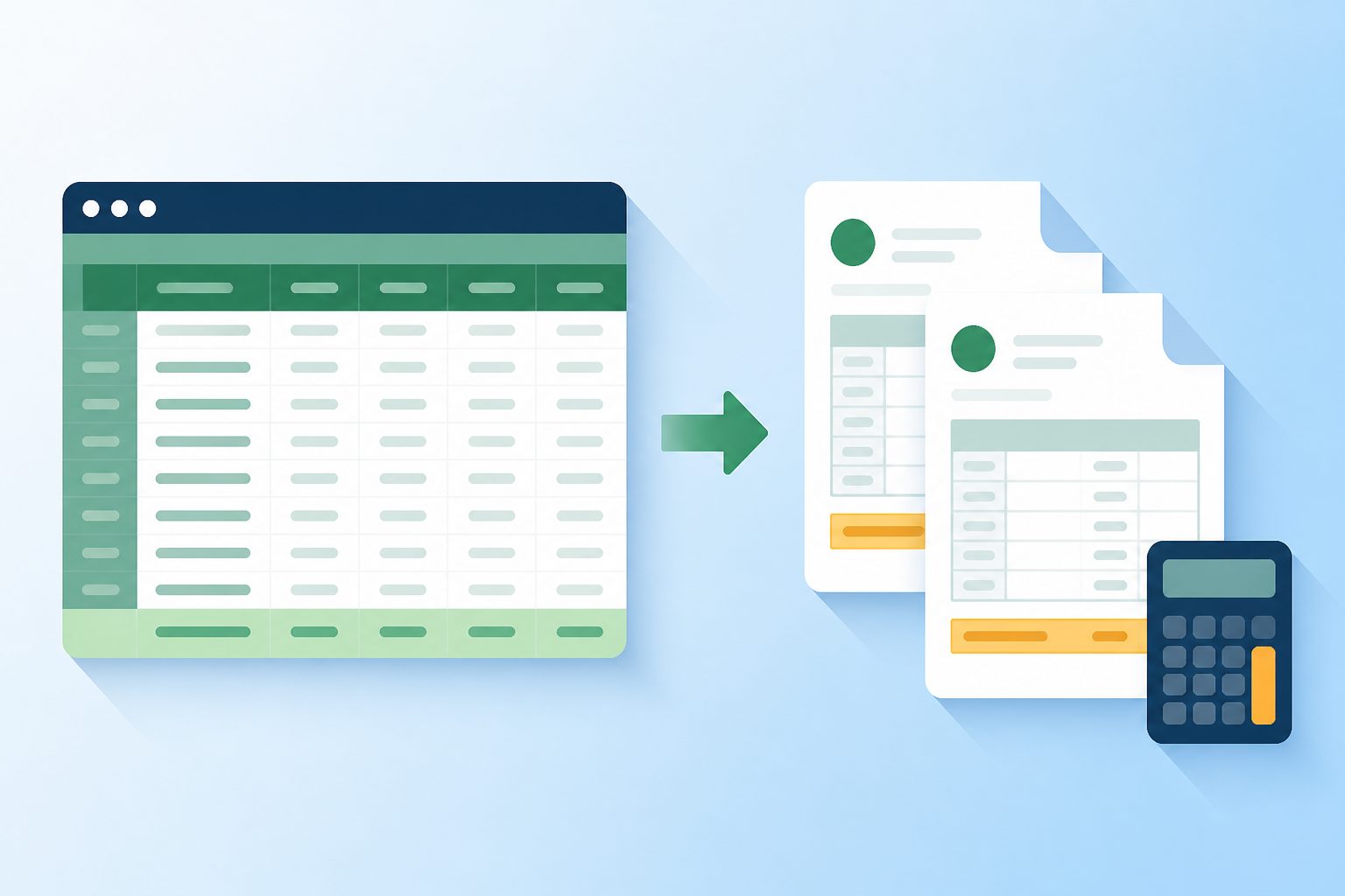 Акты выполненных работ из Excel: формирование по реестру